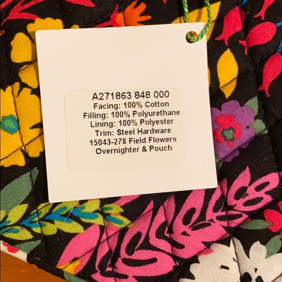 New Vera Bradley Field Flowers Pouch! - Picture 2 of 2